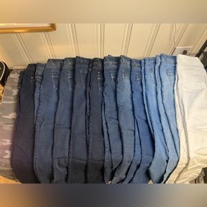 13 pairs of democracy ab technology jeans